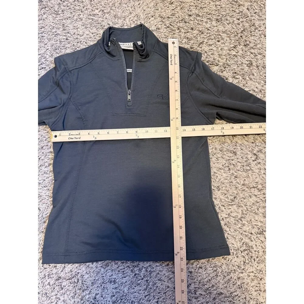 Stormy Kromer Made in‎ USA Wool Blend 1/4 Zip Pullover Charcoal Grey Small